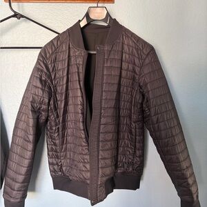 Lululemon black reversible Bomber Jacket